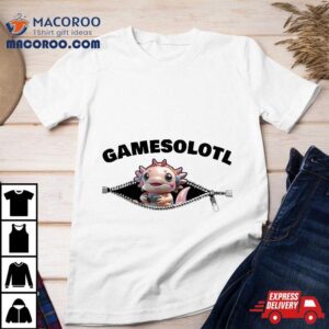 Kawaii Japanese Gamesolotl Boys Anime Manga Otaku Axolotl Shirt