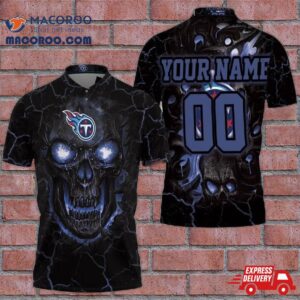 Lava Skull Tennessee Titans 3D Personalized Polo Shirt