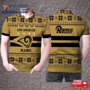 Los Angeles Rams Twinkle Ugly Christmas Style 3D Printed Gift For Fan Polo Shirt