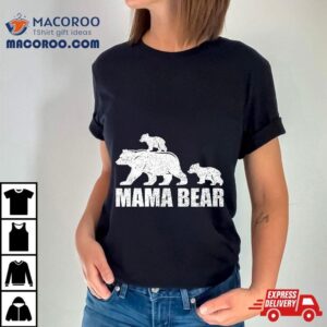 Mama Bear Cubs Twin T Mom Kids Tshirt