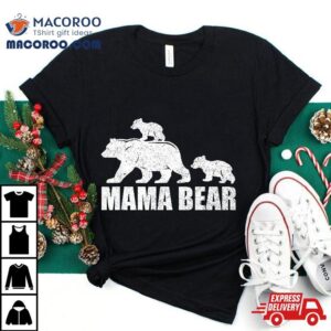 Mama Bear Cubs Twin T Mom Kids Tshirt