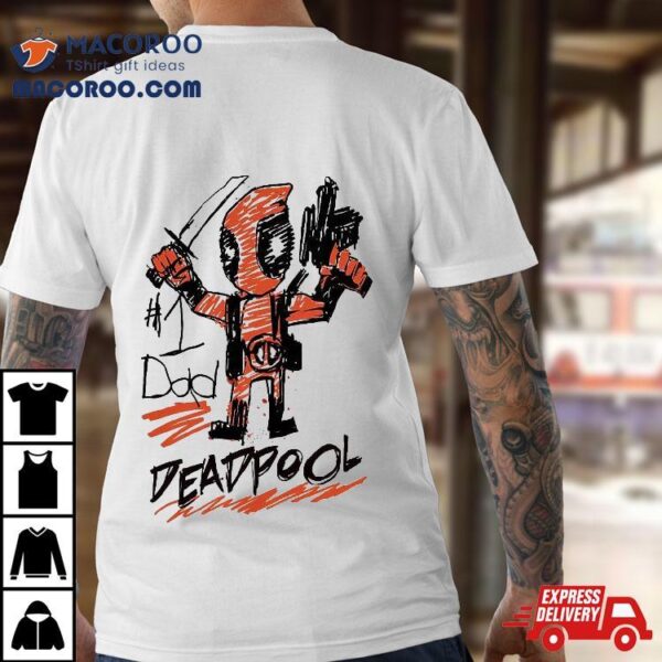 Marvel Deadpool #1 Dad Sketch Father’s Day Shirt