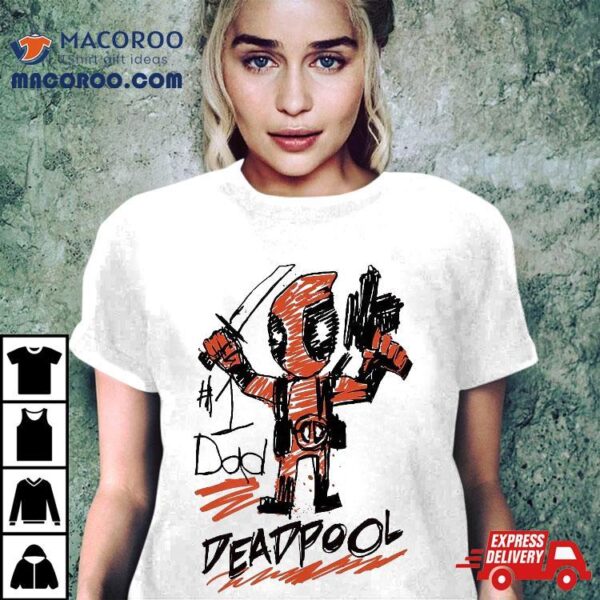 Marvel Deadpool #1 Dad Sketch Father’s Day Shirt