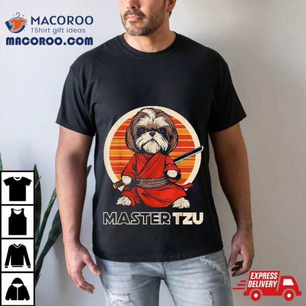 Master Tzu Ninja Shih Samurai Dog Anime Shirt