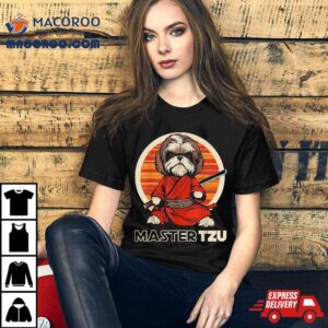 Master Tzu Ninja Shih Samurai Dog Anime Tshirt