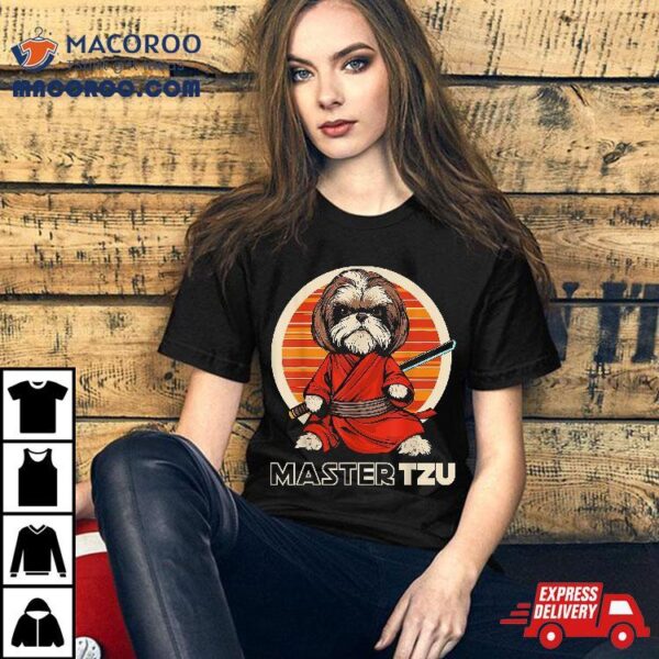 Master Tzu Ninja Shih Samurai Dog Anime Shirt