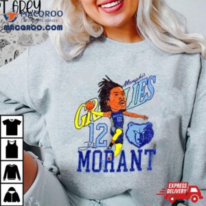 Memphis Grizzlies Ja Morant Caricature Tshirt