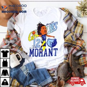 Memphis Grizzlies Ja Morant Caricature Tshirt