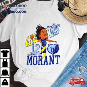 Memphis Grizzlies Ja Morant Caricature Tshirt