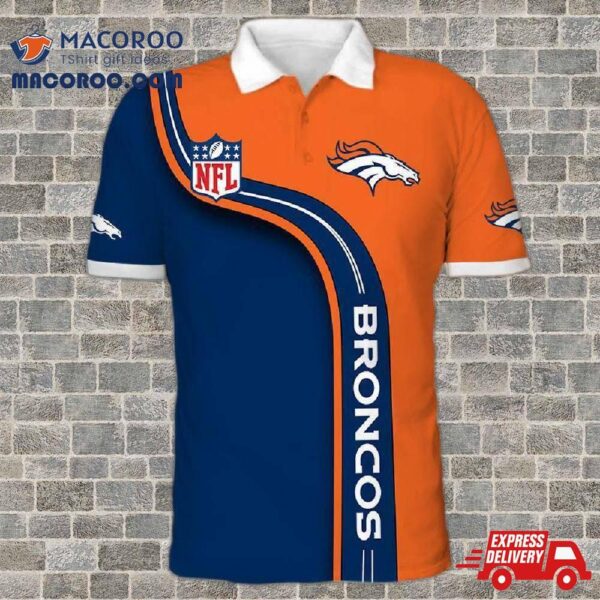 Men’s Denver Broncos Polo Shirt 3D Gift For Fans