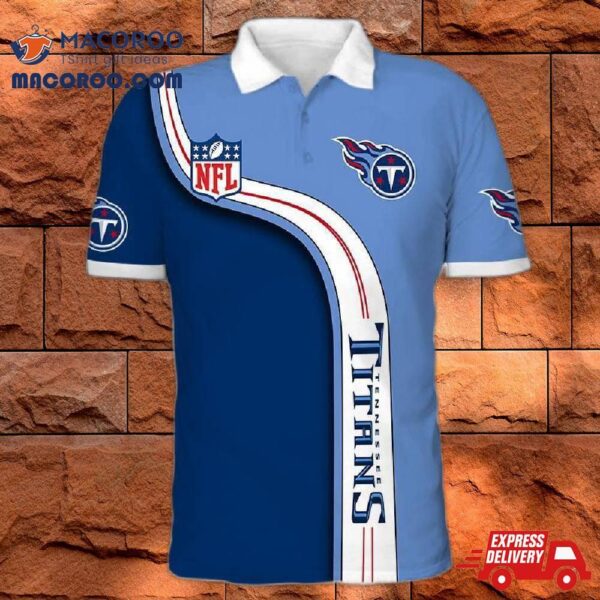 Men’s Tennessee Titans Polo Shirt 3D Gift For Fans