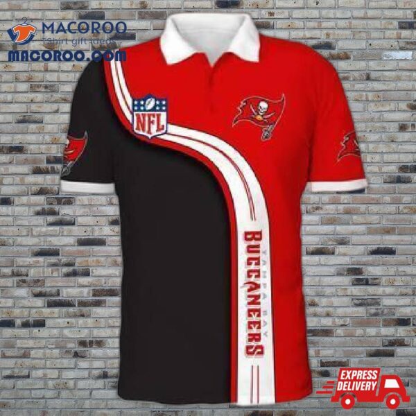 Mens Tampa Bay Buccaneers Polo 3D Tshirt For Fans Nfl