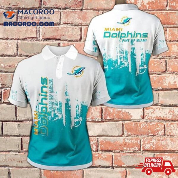 Miami Dolphins 3D Polo Shirt Gifts For Fans