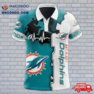 Miami Dolphins Beating Curve Polo Shirt Gifts For Fans