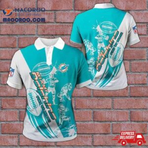 Miami Dolphins Casual 3D Polo Shirt Gifts For Fans