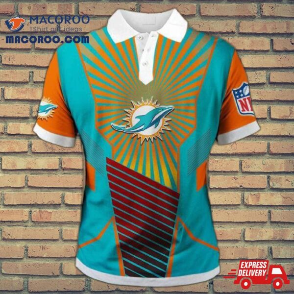 Miami Dolphins Sunlight Casual Polo Shirt Gifts For Fans