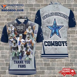 Nfc East Division Champions Dallas Cowboy Super Bowl 2021 Thank You Fans 3D Polo Shirt