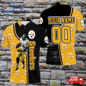 Nfl Jerome Bettis Pittsburgh Steelers Player No 36 Personalized Polo Shirt