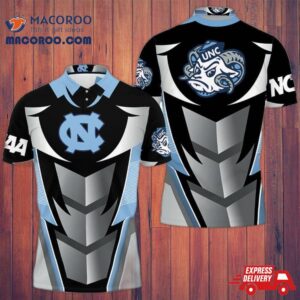 North Carolina Tar Heels Football Team All Over 3D Polo Shirt