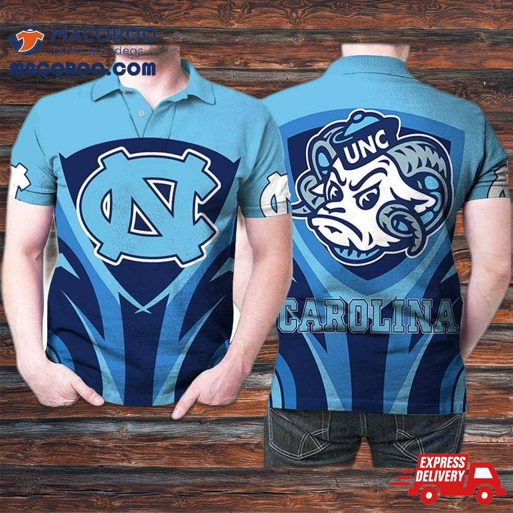 North Carolina Tar Heels Logo Ncaa Best Team 3D Printed Gift For Fan Polo North Carolina Tar Heels Logo Ncaa Best Team 3D Printed Gift For Fan Polo