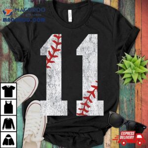 Number Vintage Th Birthday Baseball Lover Years Old Tshirt