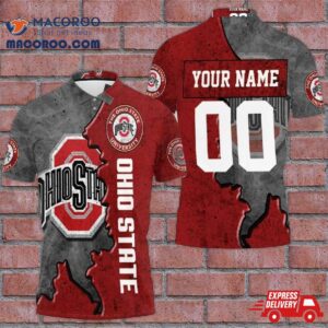 Ohio State Buckeyes Football 3D Personalized Polo Shirt
