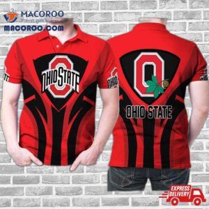 Ohio State Buckeyes Leaf Logo 3D Printed Gift For Fan Polo