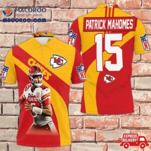 Patrick Manohomes 15 Kansas City Chiefs Afc West Division Champions Super Bowl 2021 3D Polo Shirt