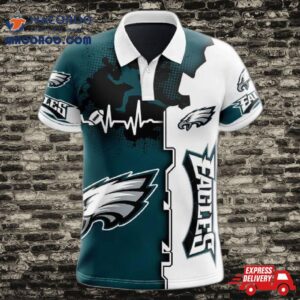 Philadelphia Eagles Beating Curve Polo Shirt Gift For Fans