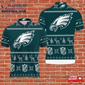 Philadelphia Eagles Christmas 3D Polo Shirt Gift For Fans