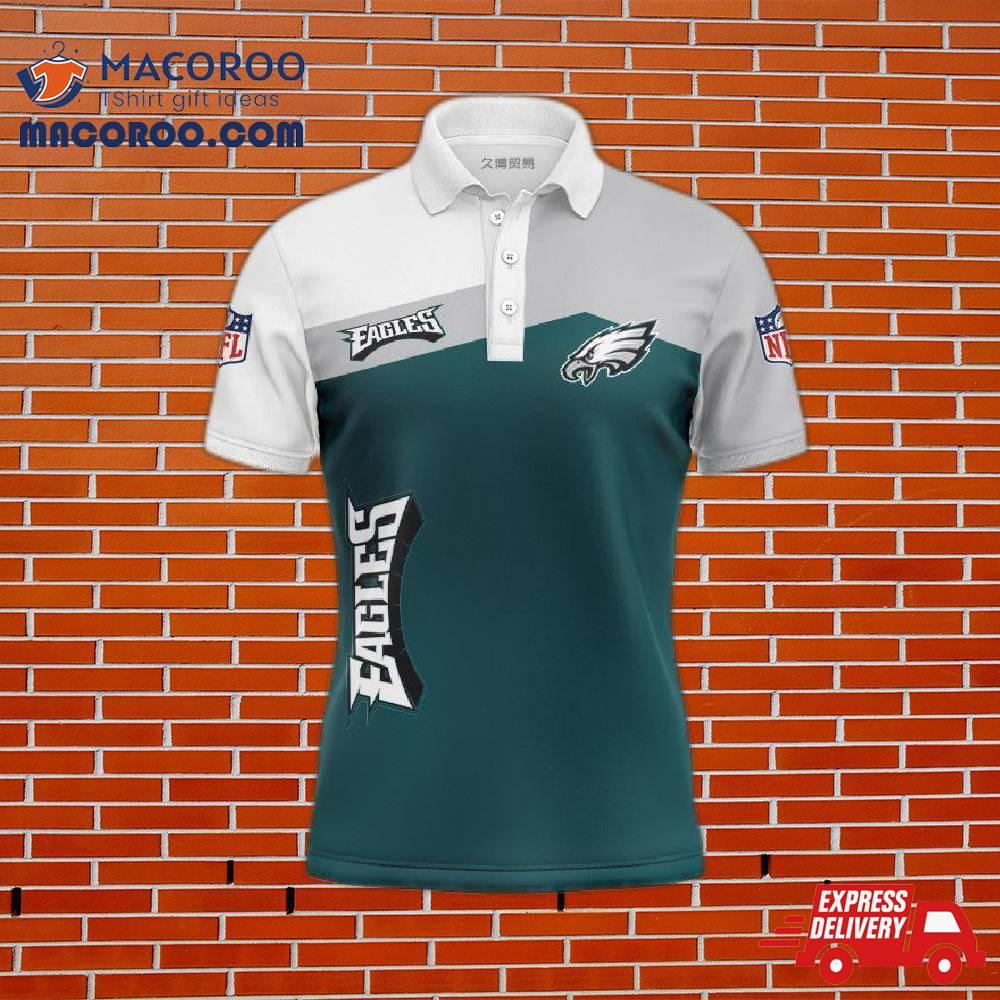 Philadelphia Eagles Women’s Button Up Polo Shirt Gift For Fans Philadelphia Eagles Women’s Button Up Polo Shirt Gift For Fans