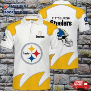 Pittsburgh Steelers Men’s Polo Shirts White