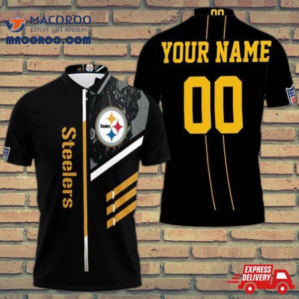 Pittsburgh Steelers Nfl Here We Go Personalized Polo Shirt