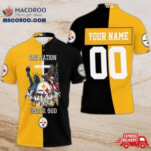 Pittsburgh Steelers One Nation Under God Great Players Team 2020 Nfl Personalized Polo Shirt