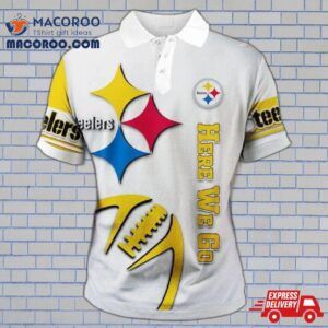 Pittsburgh Steelers Zigzag Casual Polo Shirt