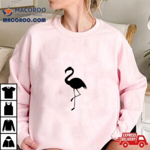Pocket Flamingo Shirt, Bird Lovers Great Tees Shirt