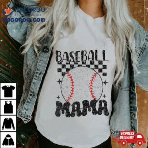 Retro Baseball Mama Sport Mom Shirt