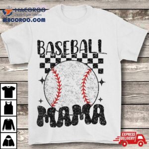 Retro Baseball Mama Sport Mom Shirt