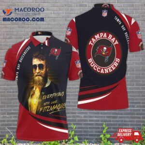 Ryan Fitzpatrick Tampa Bay Buccaneers 3D Polo Shirt