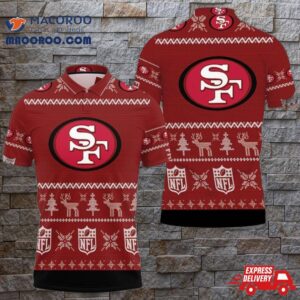 San Francisco 49ers Christmas 3D Polo Shirt Gift For Nfl Fans