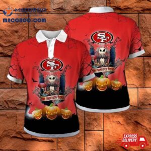 San Francisco 49ers Halloween Polo Shirt Gift For Nfl Fans