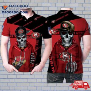 San Francisco 49ers Hip Hop Skull 3D Printed Gift For Fan Polo Shirt