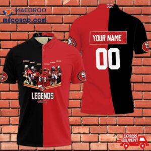 San Francisco 49ers Legends Signed Personalized Polo Shirt