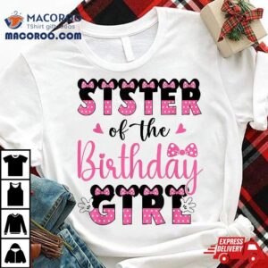 Sister Of The Birthday Girl Mouse Theme Party Shirt