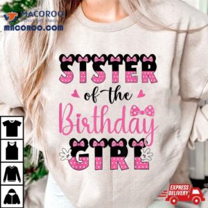 Sister Of The Birthday Girl Mouse Theme Party Shirt