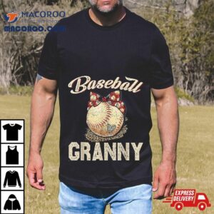 Softball Baseball Granny Leopard Mother S Day Gifts Tshirt