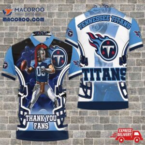 Stephen Gostkowski 03 Tennessee Titans 2021 Super Bowl Afc South Division 3D Polo Shirt