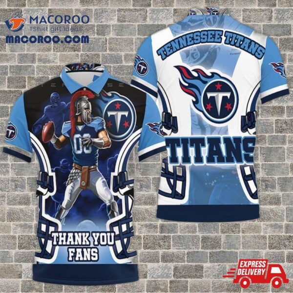 Stephen Gostkowski 03 Tennessee Titans 2021 Super Bowl Afc South Division 3D Polo Shirt