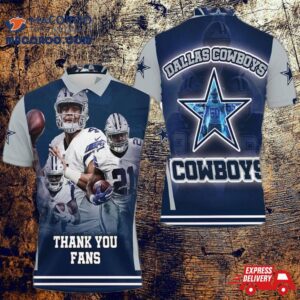 Super Bowl 2021 Dallas Cowboy Nfc East Division Champions Thank You Fans 3D Polo Shirt