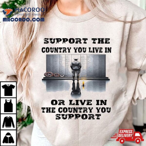 Support The Country You Live In Or Where Shirt